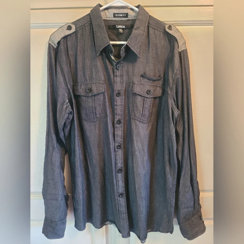 Carbon Classic Fit men's button up shirt